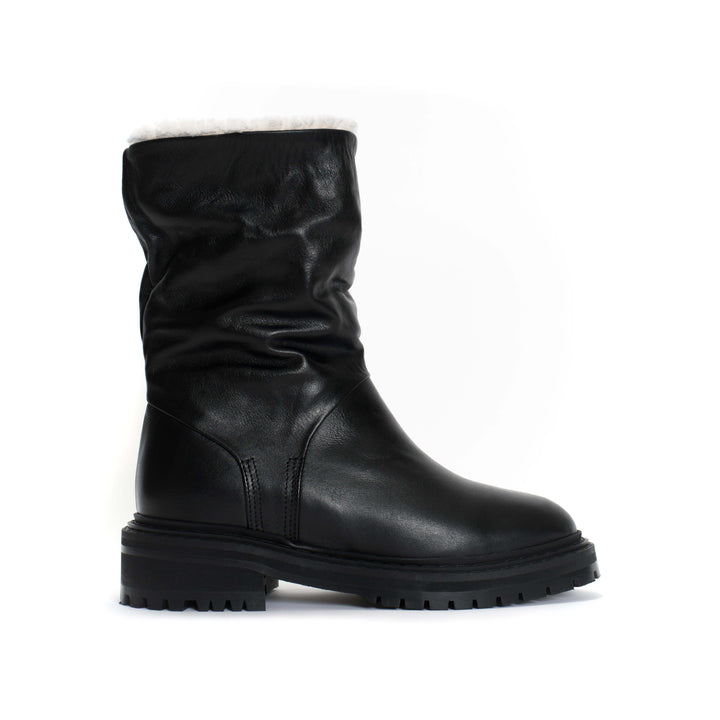 Anonymous Copenhagen Kallie Lamb Fur Calf Nappa Black