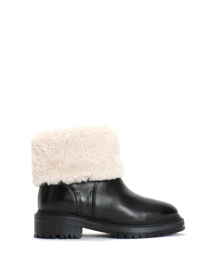anonymous copenhagen kallie lamb fur Calf nappa Black