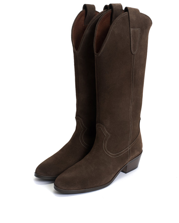 Anonymous Copenhagen Kanaya 35 Calf Suede Coffee Brown