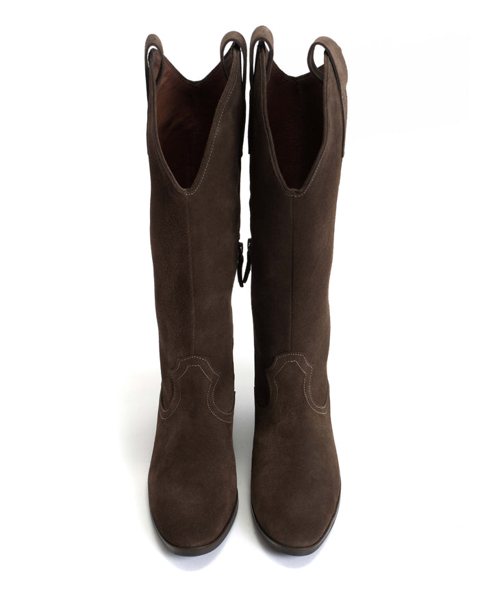 Anonymous Copenhagen Kanaya 35 Calf Suede Coffee Brown