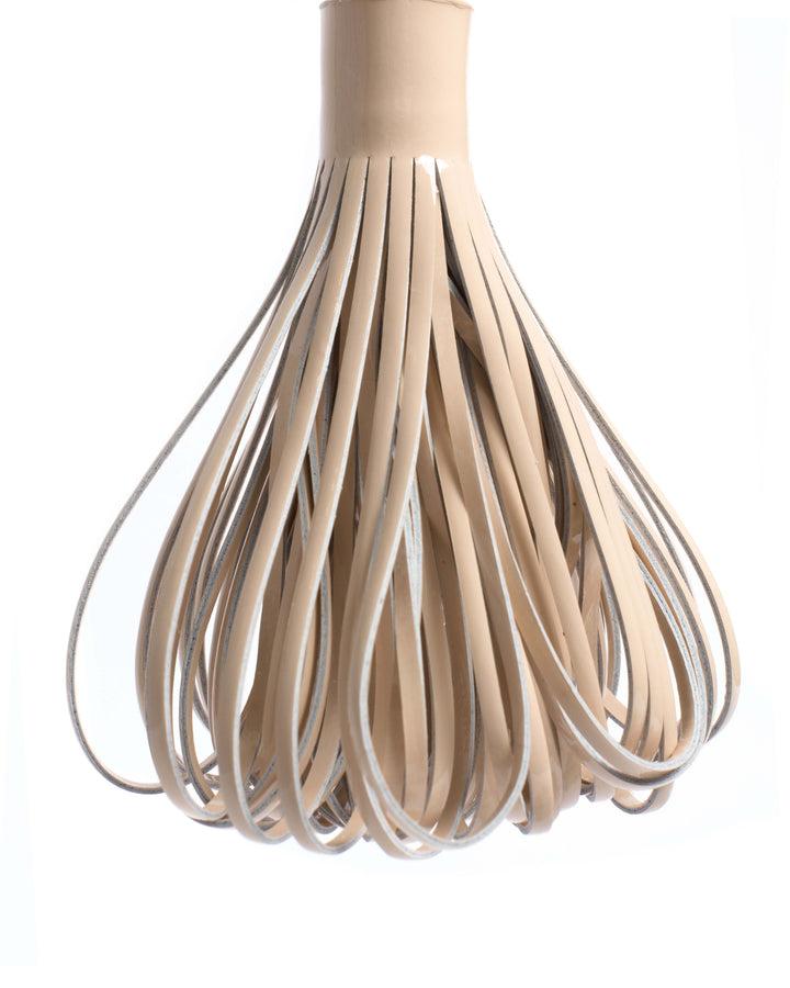 Anonymous Copenhagen Katty Fringe Keyring Polished Lamb Cream