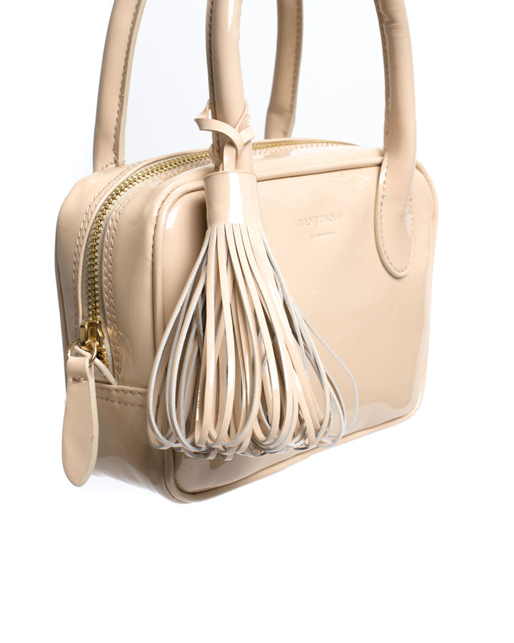 Anonymous Copenhagen Katty Fringe Keyring Polished Lamb Cream