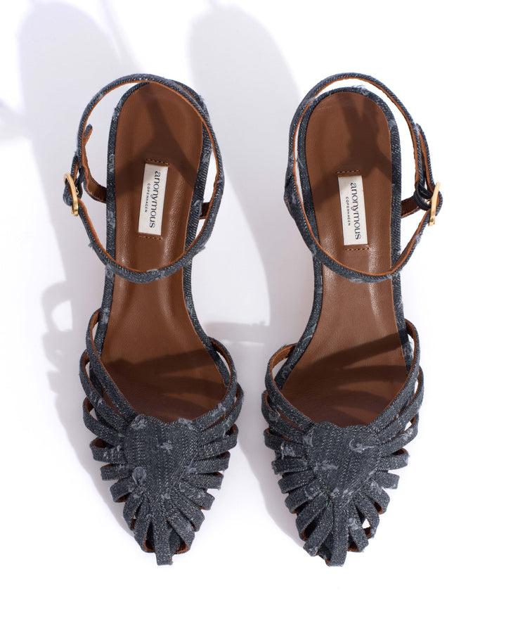 Anonymous Copenhagen Keesha 55 Denim Distressed Washed Black