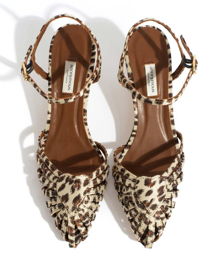 Anonymous Copenhagen Keesha 55 Vintage Satin Print Leopard