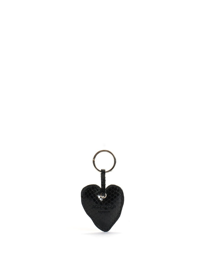 anonymous copenhagen Keyring Snake metallic calf Black