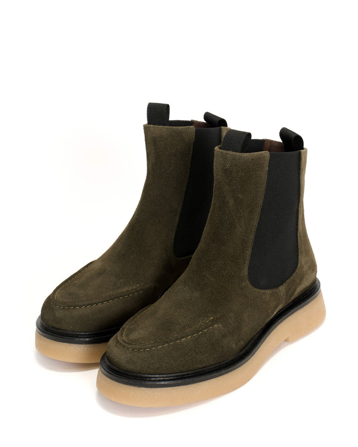 Anonymous Copenhagen Kikie Calf Suede Moss Green U0026 Natural