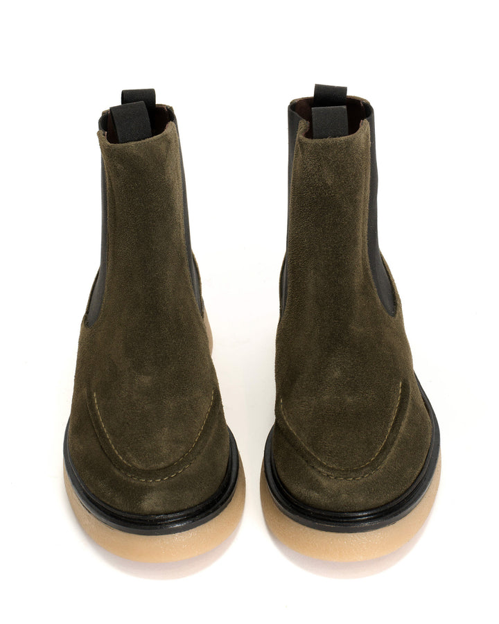 Anonymous Copenhagen Kikie Calf Suede Moss Green U0026 Natural