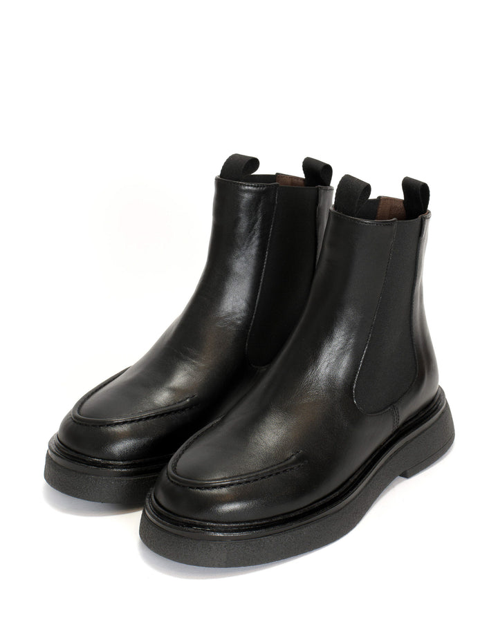 Anonymous Copenhagen Kikie Flat Platform Soft Calf U0026 Sole Black U0026 Black