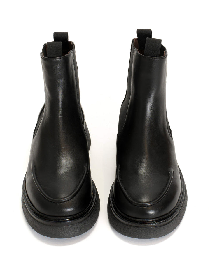 Anonymous Copenhagen Kikie Flat Platform Soft Calf U0026 Sole Black U0026 Black