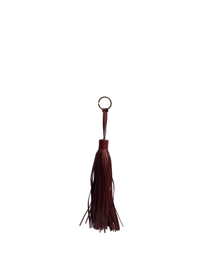 Anonymous Copenhagen Langley Fringe Keyring Silky Lamb Pomegranate