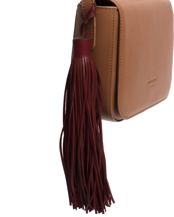 Anonymous Copenhagen Langley Fringe Keyring Silky Lamb Pomegranate