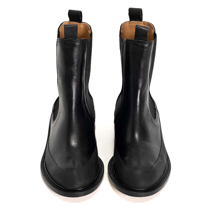 Anonymous Copenhagen Larie Rubber Trim Vegetable Tanned Calf Black