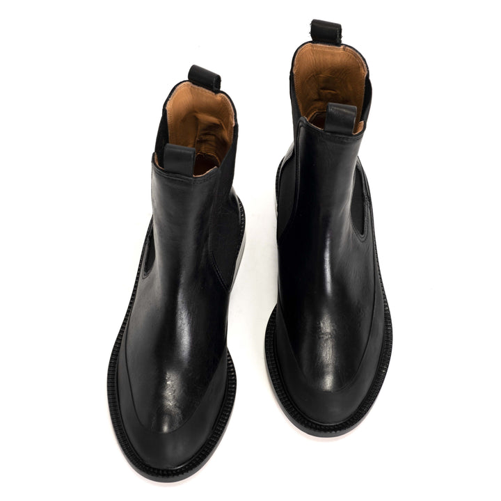 Anonymous Copenhagen Larie Rubber Trim Vegetable Tanned Calf Black