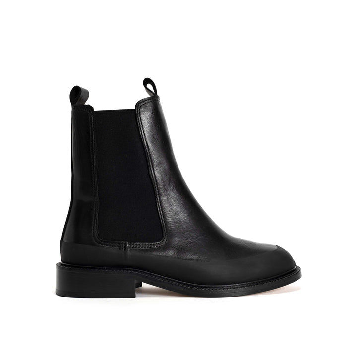 anonymous copenhagen Larie rubber trim Vegetable tanned calf Black