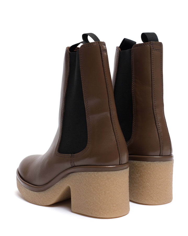 Anonymous Copenhagen Laurell 65 Platform Soft Calf U0026 Sole Dark Taupe U0026 Natural