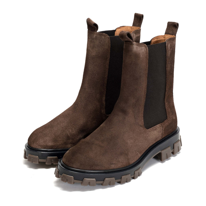 Anonymous Copenhagen Laurell Calf Suede Tone Tone Coffee Brown