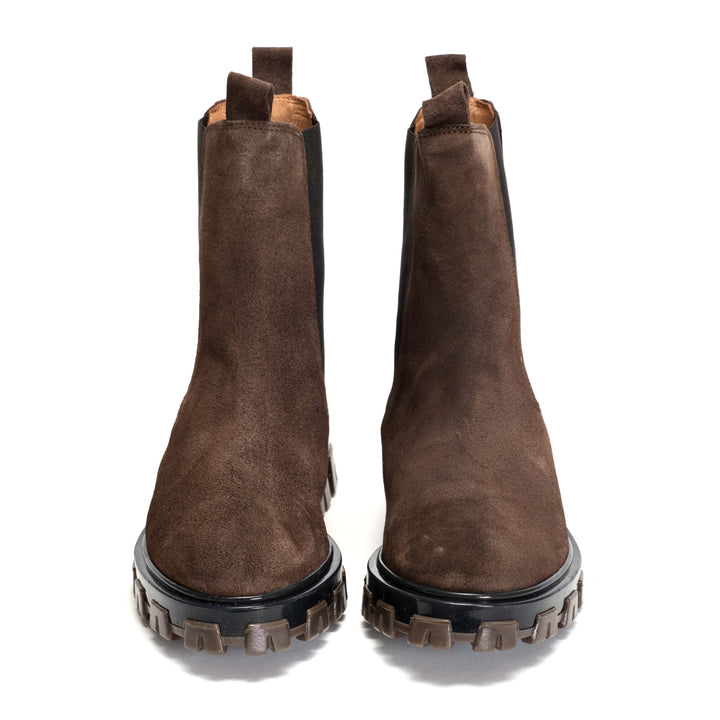 Anonymous Copenhagen Laurell Calf Suede Tone Tone Coffee Brown