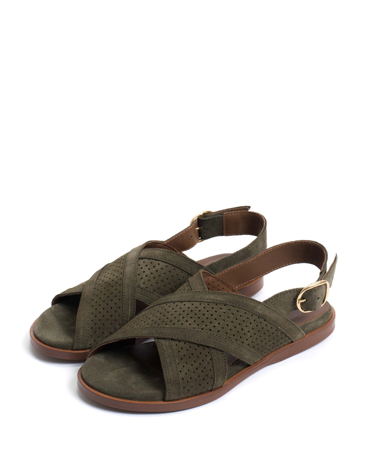 Anonymous Copenhagen Leila 10 Classic Calf Suede Moss Green