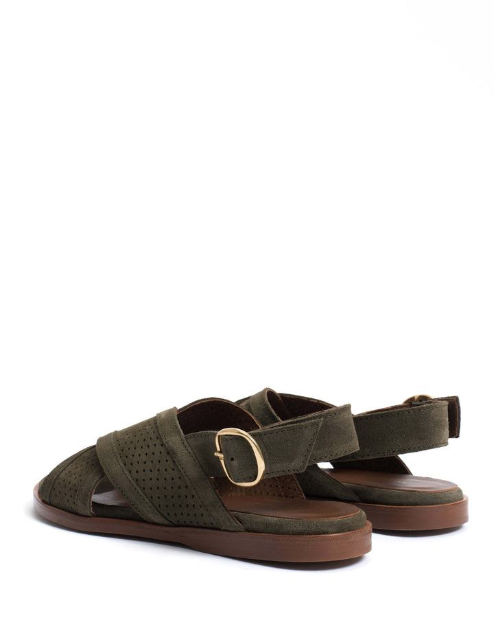 Anonymous Copenhagen Leila 10 Classic Calf Suede Moss Green