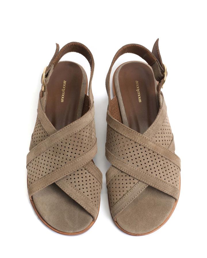 Anonymous Copenhagen Leila 10 Classic Calf Suede Mushroom