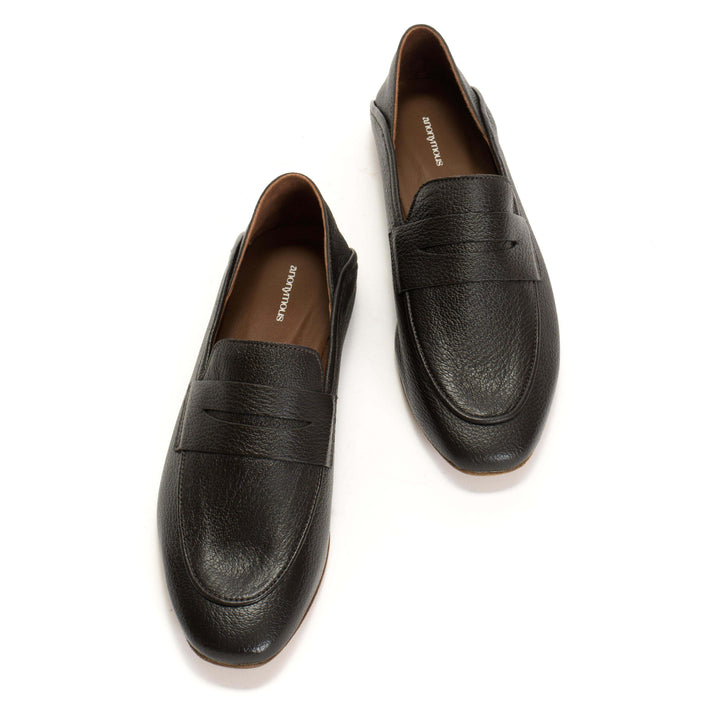 Anonymous Copenhagen Lindsay Grained Chevre Goat Coffee Brown