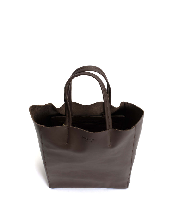 Anonymous Copenhagen Linea Shopper Soft Calf Coffee Brown