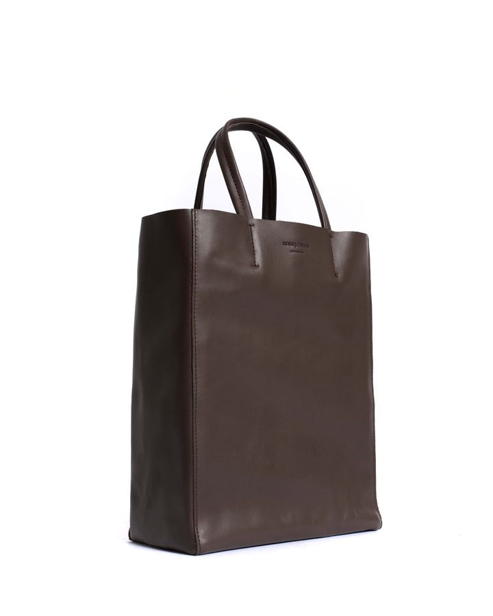 anonymous copenhagen Linea shopper Soft calf Coffee brown