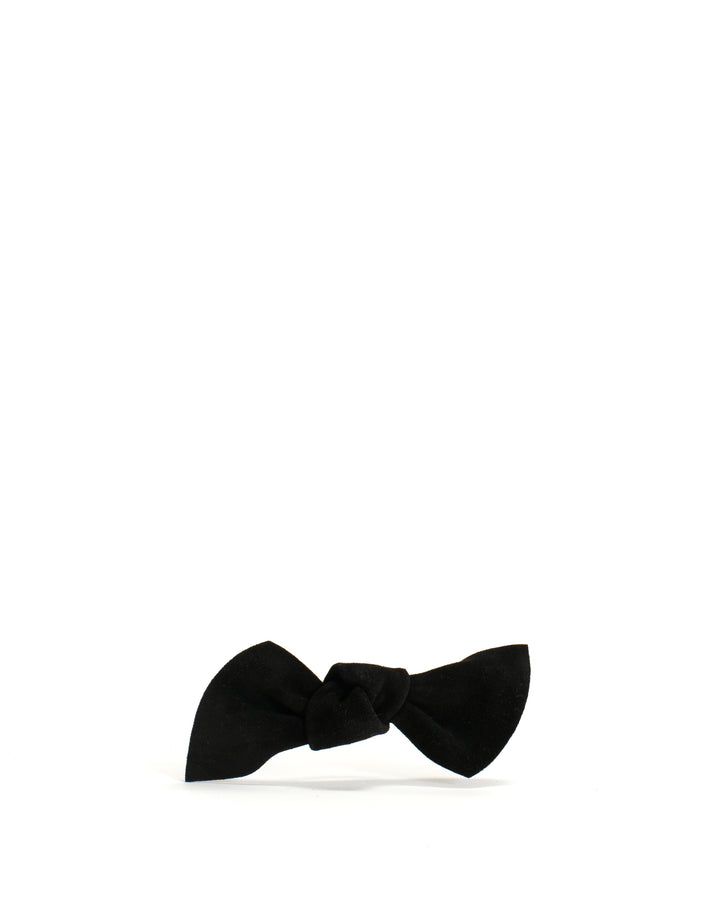 anonymous copenhagen Linnie hair elastic grand bow Calf suede Black