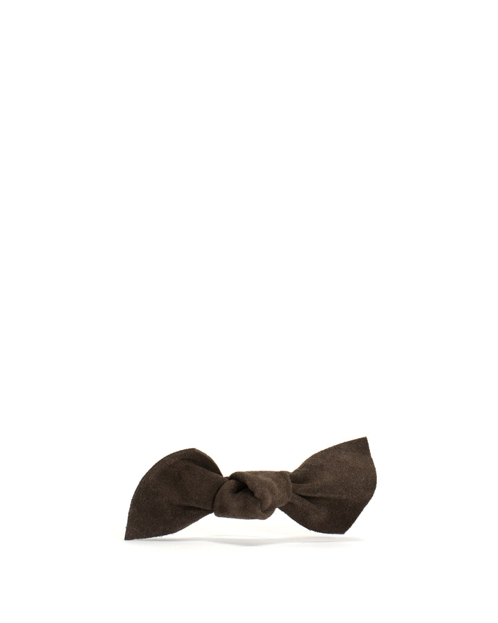 anonymous copenhagen Linnie hair elastic grand bow Calf suede Coffee brown