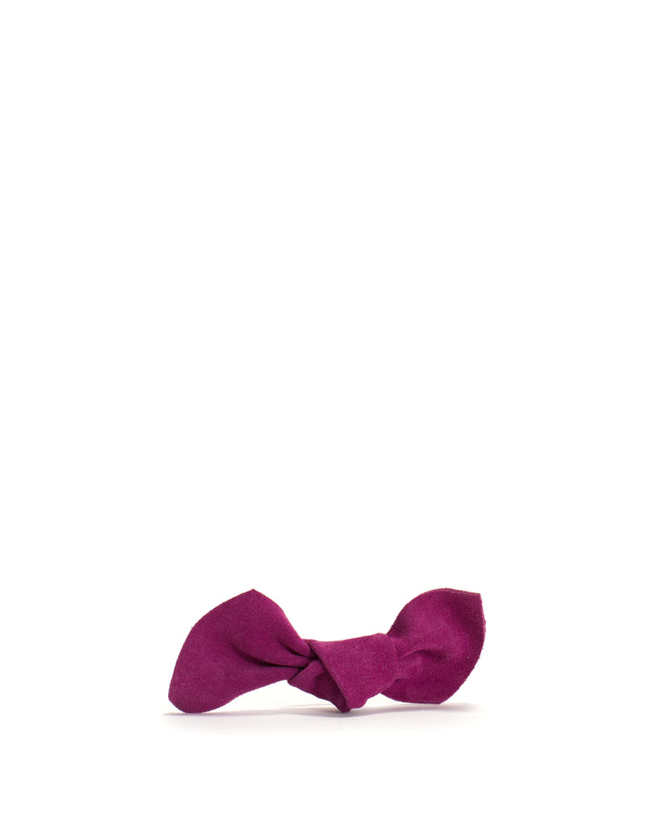 anonymous copenhagen Linnie hair elastic grand bow Calf suede Raspberry