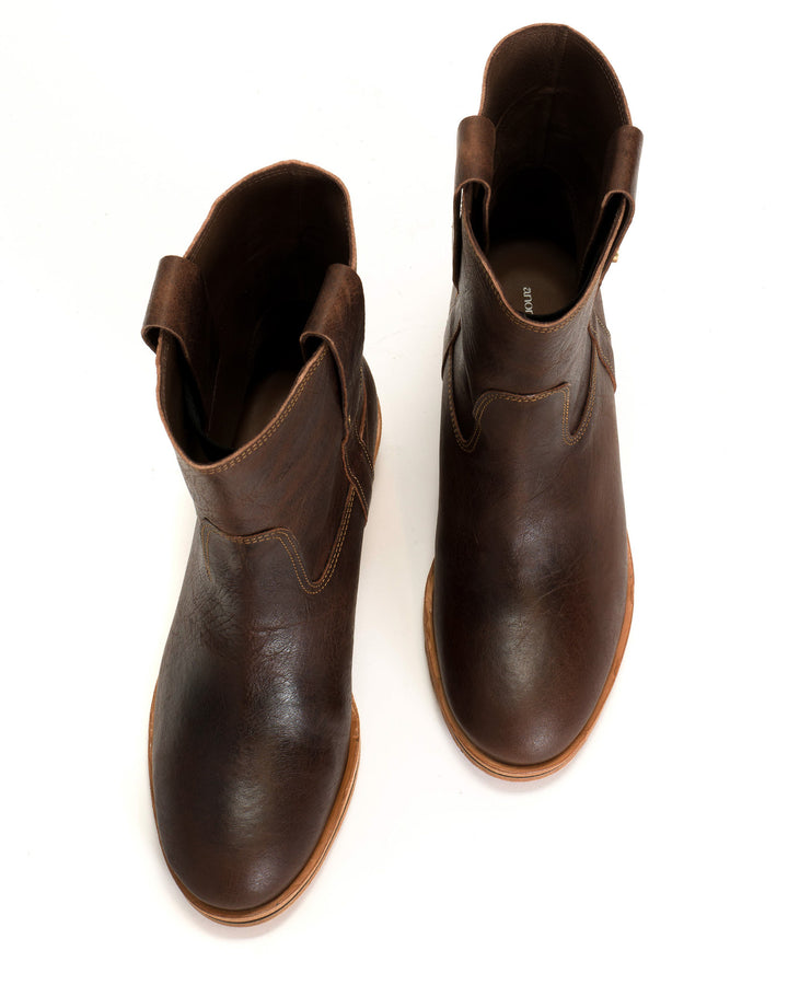 Anonymous Copenhagen Lona Glossy Grained Vegetable Tanned Calf Coffee Brown