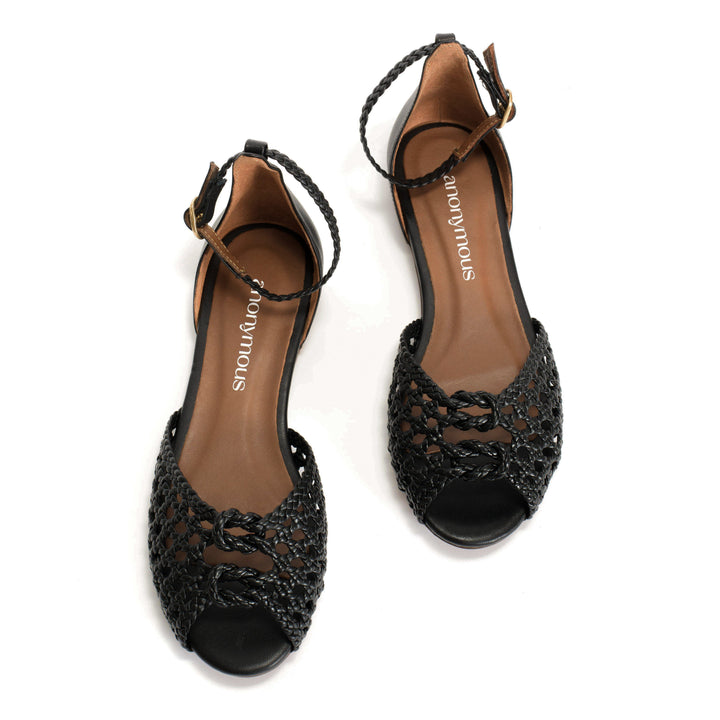 Anonymous Copenhagen Lucy 10 Hand-braided Leather Black