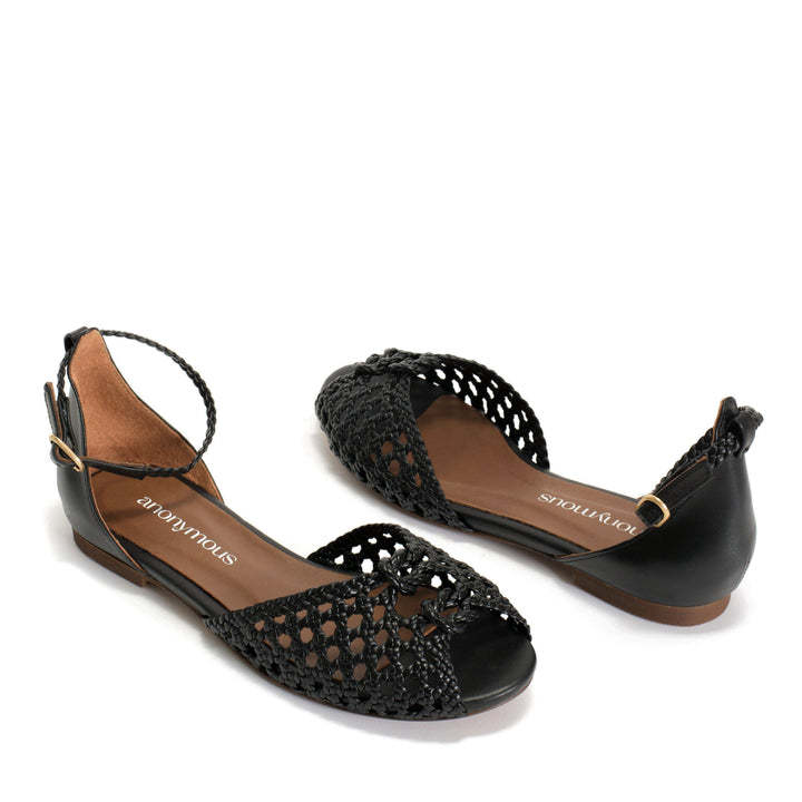 Anonymous Copenhagen Lucy 10 Hand-braided Leather Black