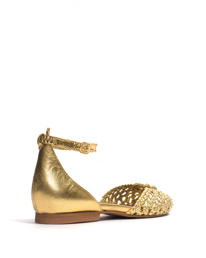 Anonymous Copenhagen Lucy 10 Hand-braided Leather Gold