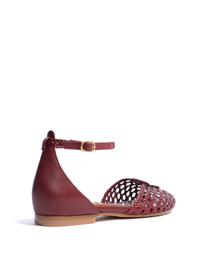 Anonymous Copenhagen Lucy 10 Hand-braided Leather Pomegranate