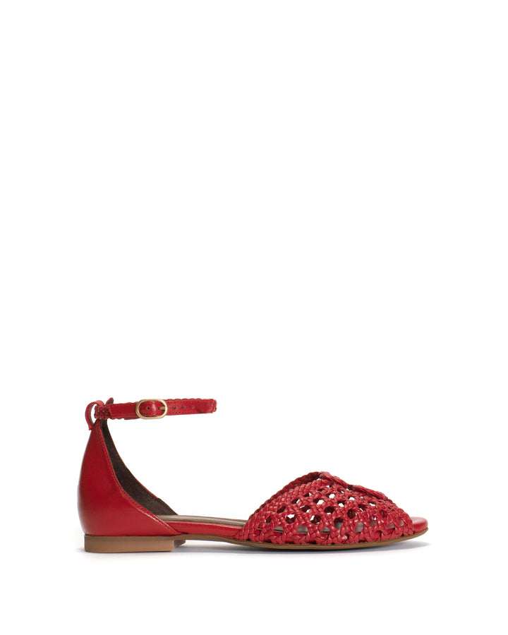 anonymous copenhagen Lucy 10 Hand-braided leather Ruby red