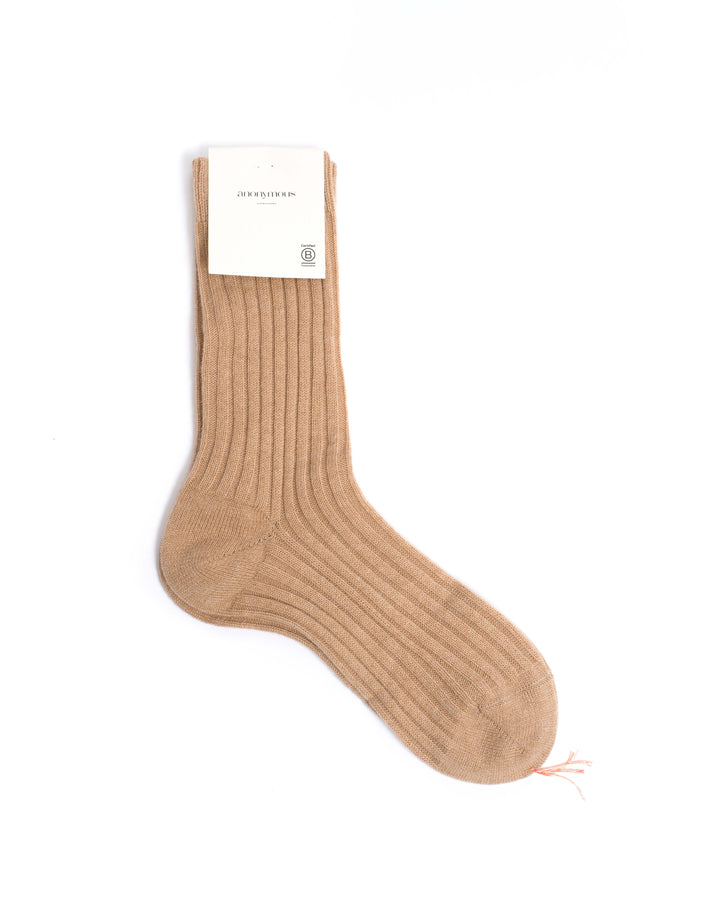 Anonymous Copenhagen Magdai Cashmere Socks 100% Cashmere (socks) Caramel