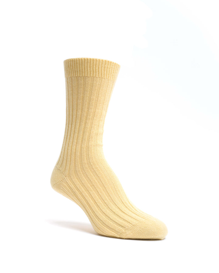 Anonymous Copenhagen Magdai Cashmere Socks 100% Cashmere (socks) Pineapple Ice