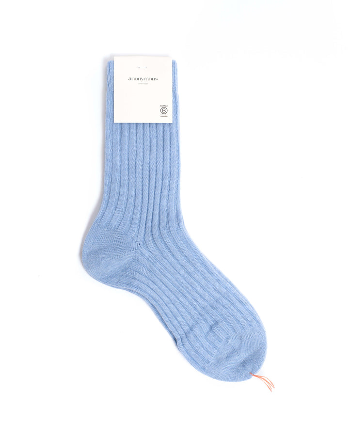 Anonymous Copenhagen Magdai Cashmere Socks 100% Cashmere (socks) Sky Blue