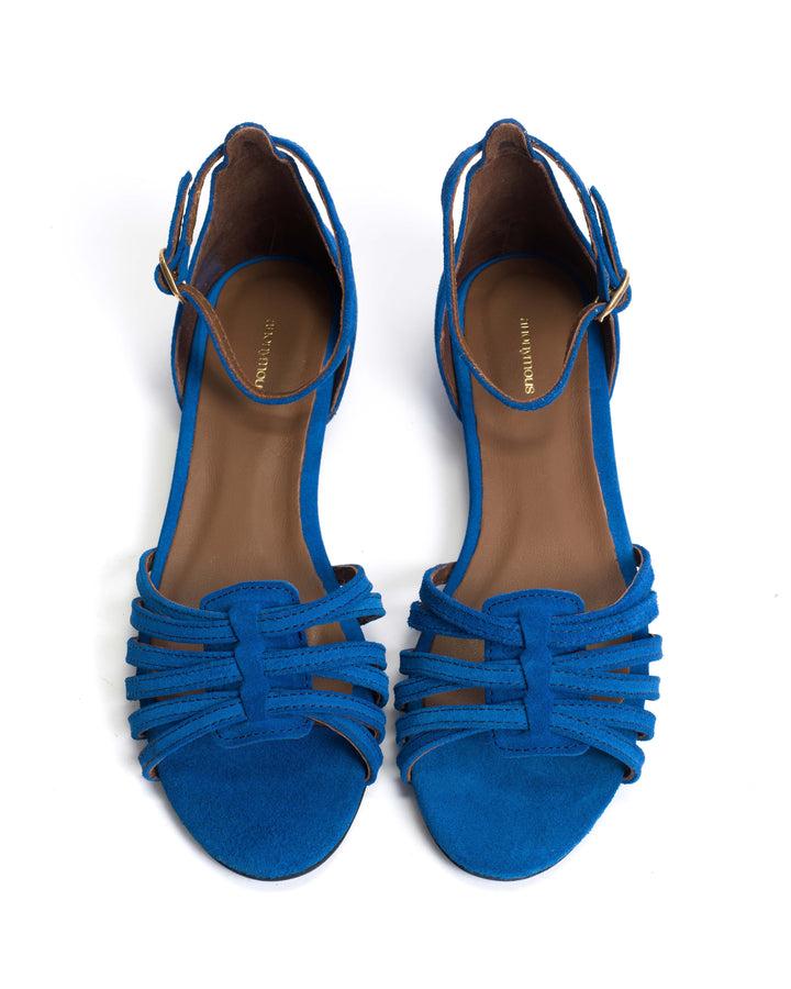 Anonymous Copenhagen Mareike 10 Calf Suede Electric Blue