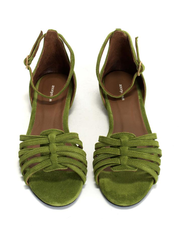 Anonymous Copenhagen Mareike 10 Calf Suede Grass Green