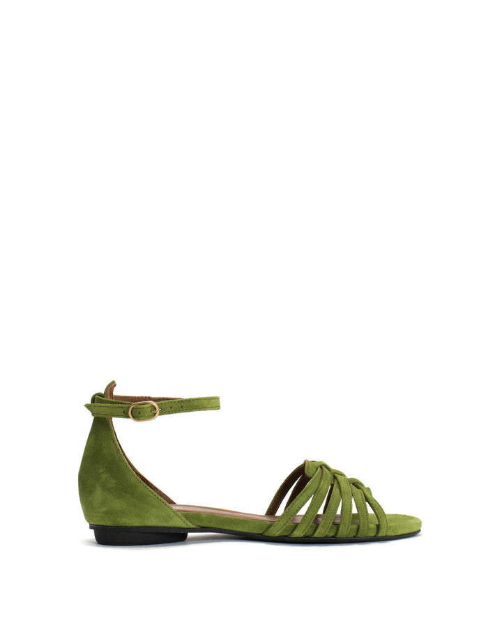 anonymous copenhagen Mareike 10 Calf suede Grass green