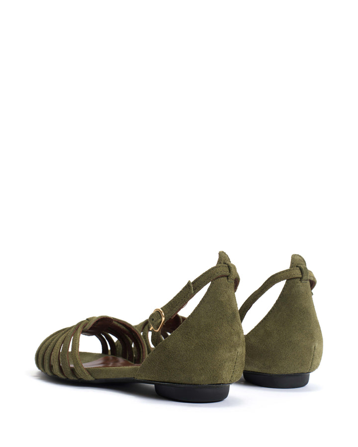 Anonymous Copenhagen Mareike 10 Calf Suede Olive Green