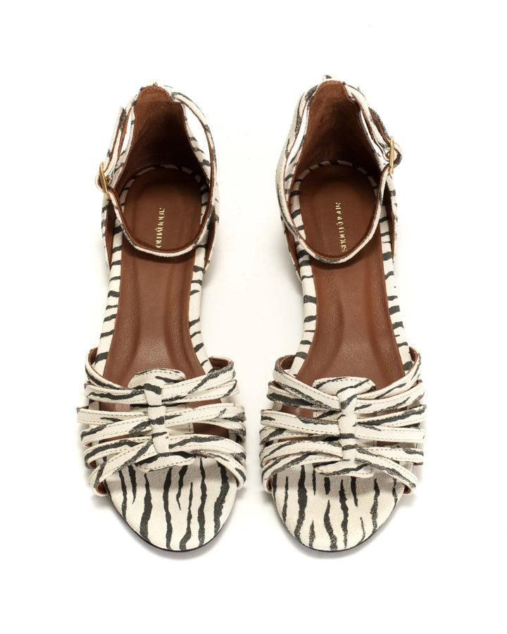 Anonymous Copenhagen Mareike 10 Calf Suede Print Zebra