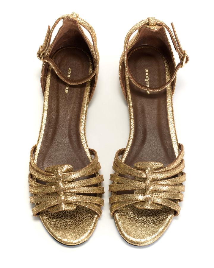 Anonymous Copenhagen Mareike 10 Crackled Metallic Goat Gold