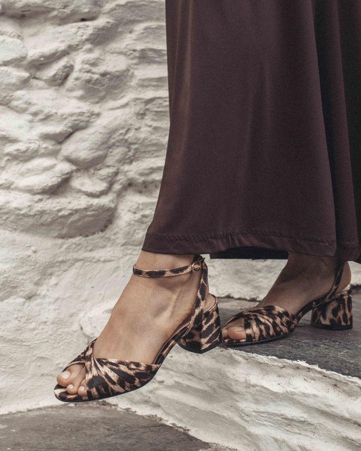 Anonymous Copenhagen Margriet Satin Print Vegan Leopard