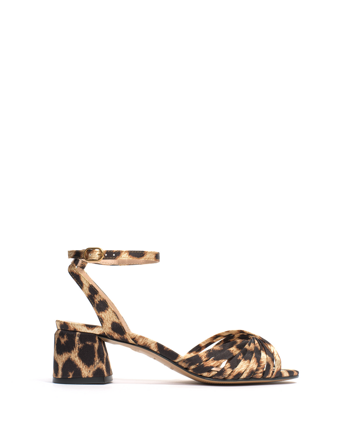 anonymous copenhagen Margriet Satin print vegan Leopard