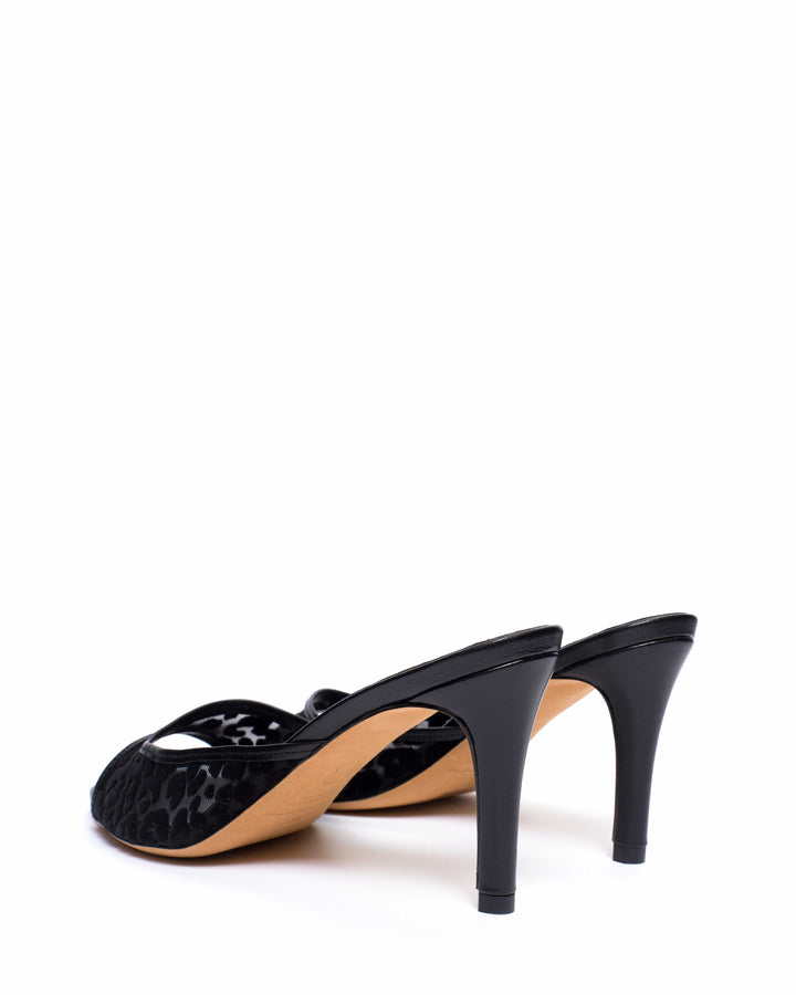 Anonymous Copenhagen Mazy 75 Mesh Shiny Lamb U0026 Mesh Velvet Leopard Black