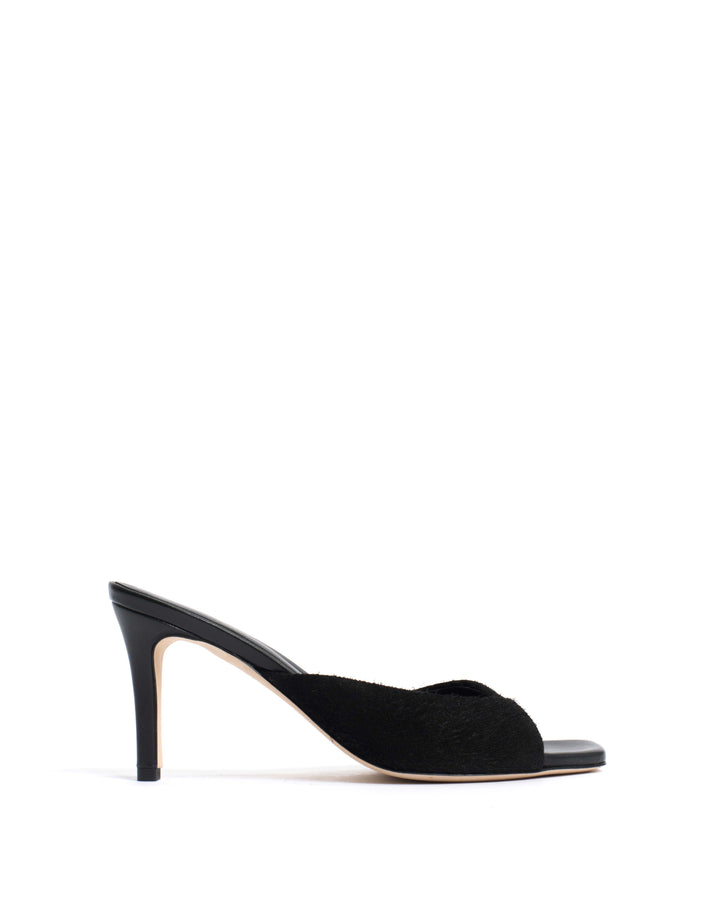 anonymous copenhagen Mazy 75 Plushed calf suede Black