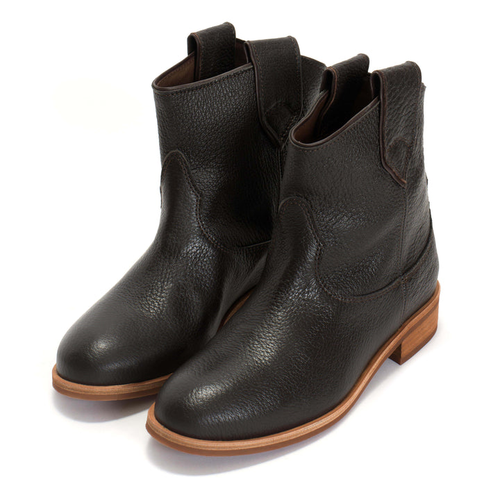 Anonymous Copenhagen Monja Grained Chevre Goat Coffee Brown